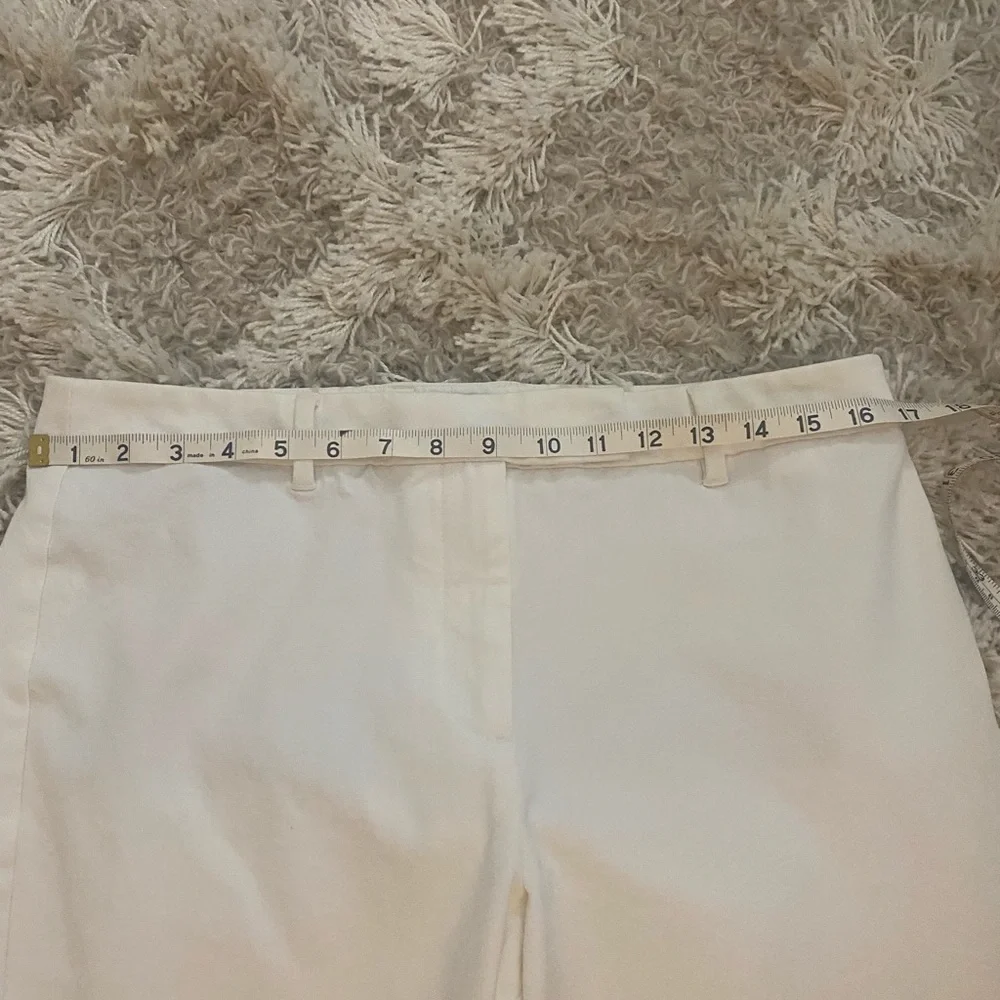 TALBOTS Cream Ankle Pants sz 12P - Picture 3 of 6